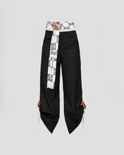Load image into Gallery viewer, BLACK MONOGRAM TROUSER